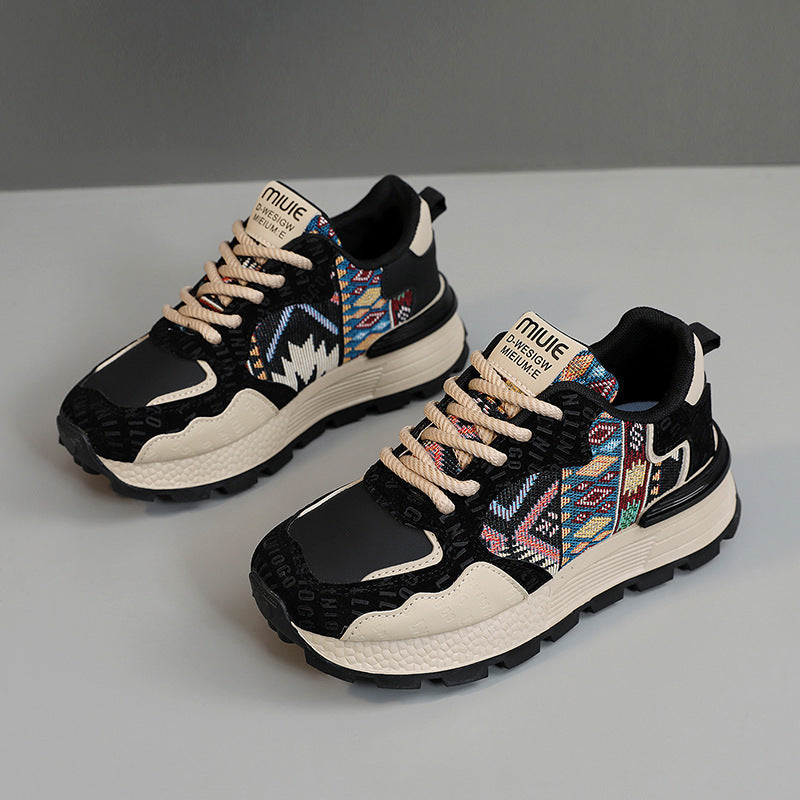 Damen Sneaker Sportlich Mesh Atmungsaktiv Tribal