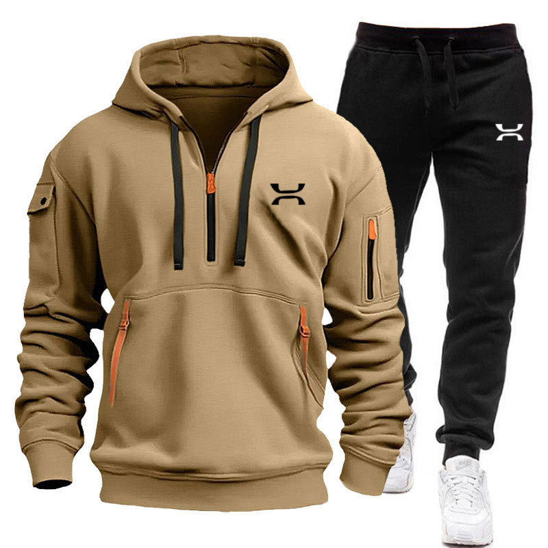 Herren Sportanzug Jogging Set mit Taschen Modern Sportlich