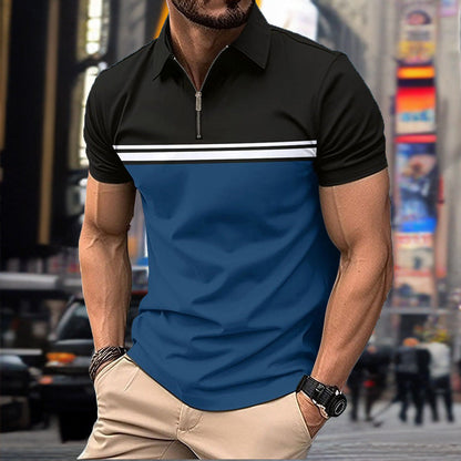 Herren Polohemd Kurzarm Sportlich Modern Farben - BerlinGlamour