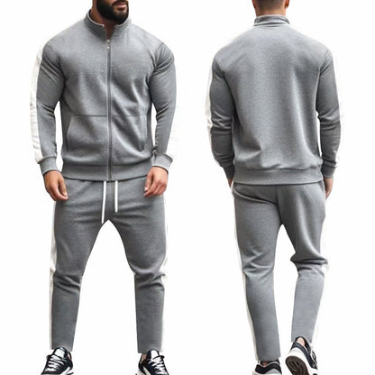Herren Trainingsanzug Sportlich Modern mit Taschen