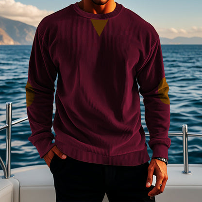 Herren Fleece Pullover Warm Komfortabel Mit Struktur