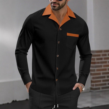 Herren Langarmhemd Modern Stylish Berlin Chic