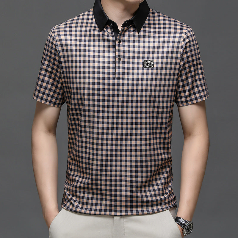 Herren Poloshirt Karomuster Elegant Berlin