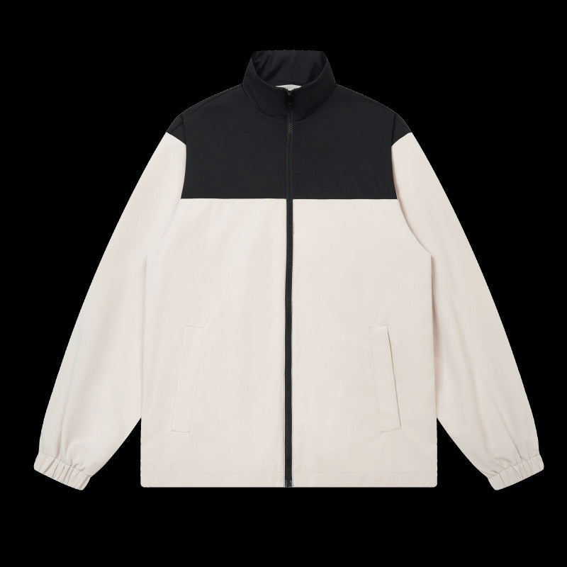 Herren Outdoor Jacke Sportlich Elastisch Mit Hochem Kragen