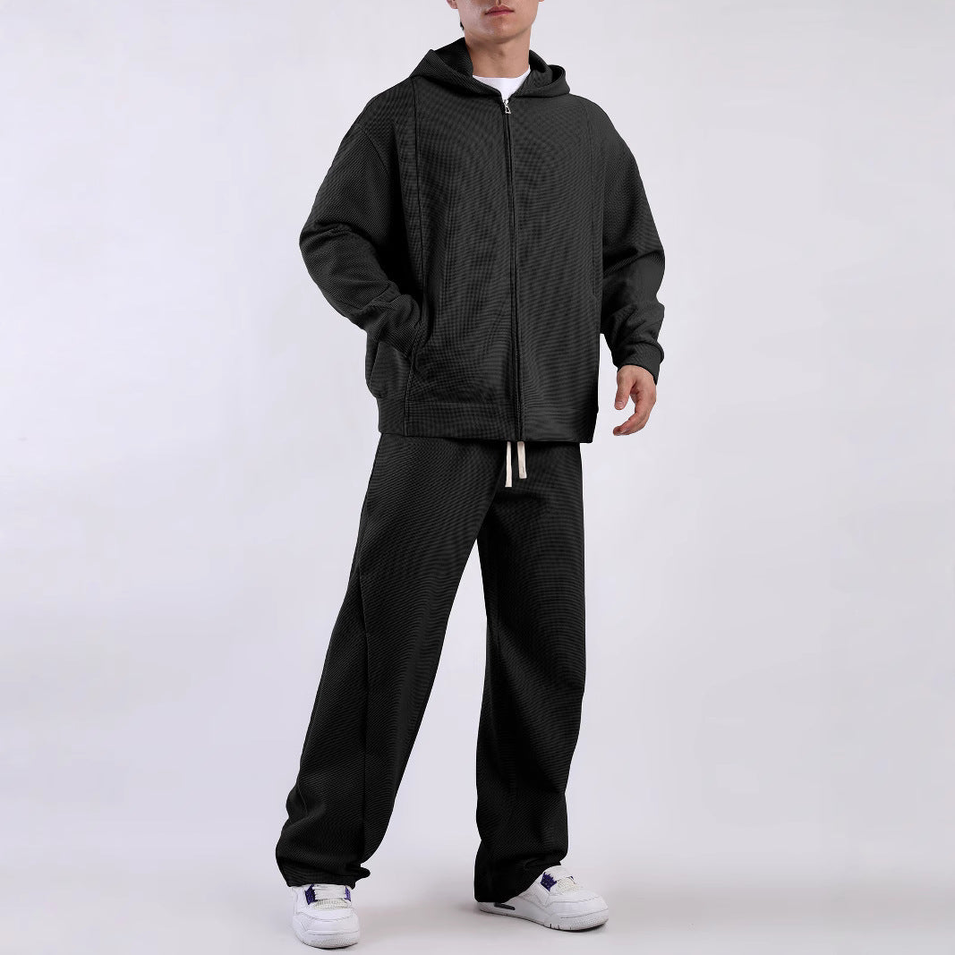 Herren Freizeitjacke Strukturiert Mit Taschen Modern