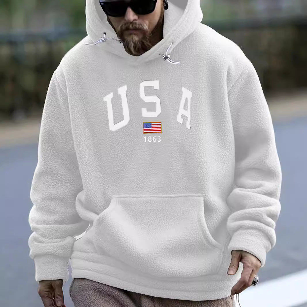 Herren Kapuzenpullover Sportlich Bequem mit Schriftzug