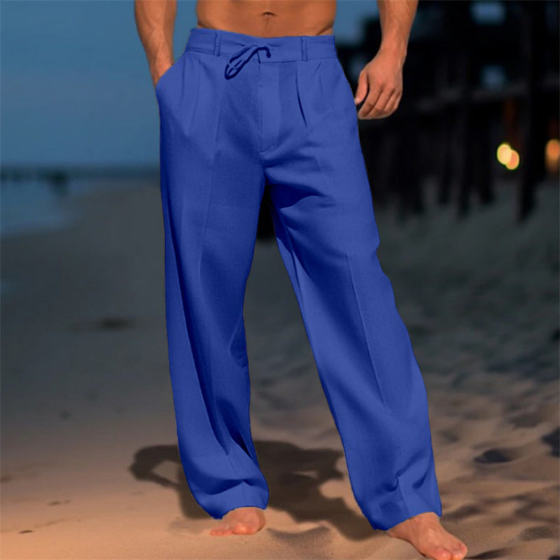 Herren Freizeithosen Elegant mit Kordelzug Modern