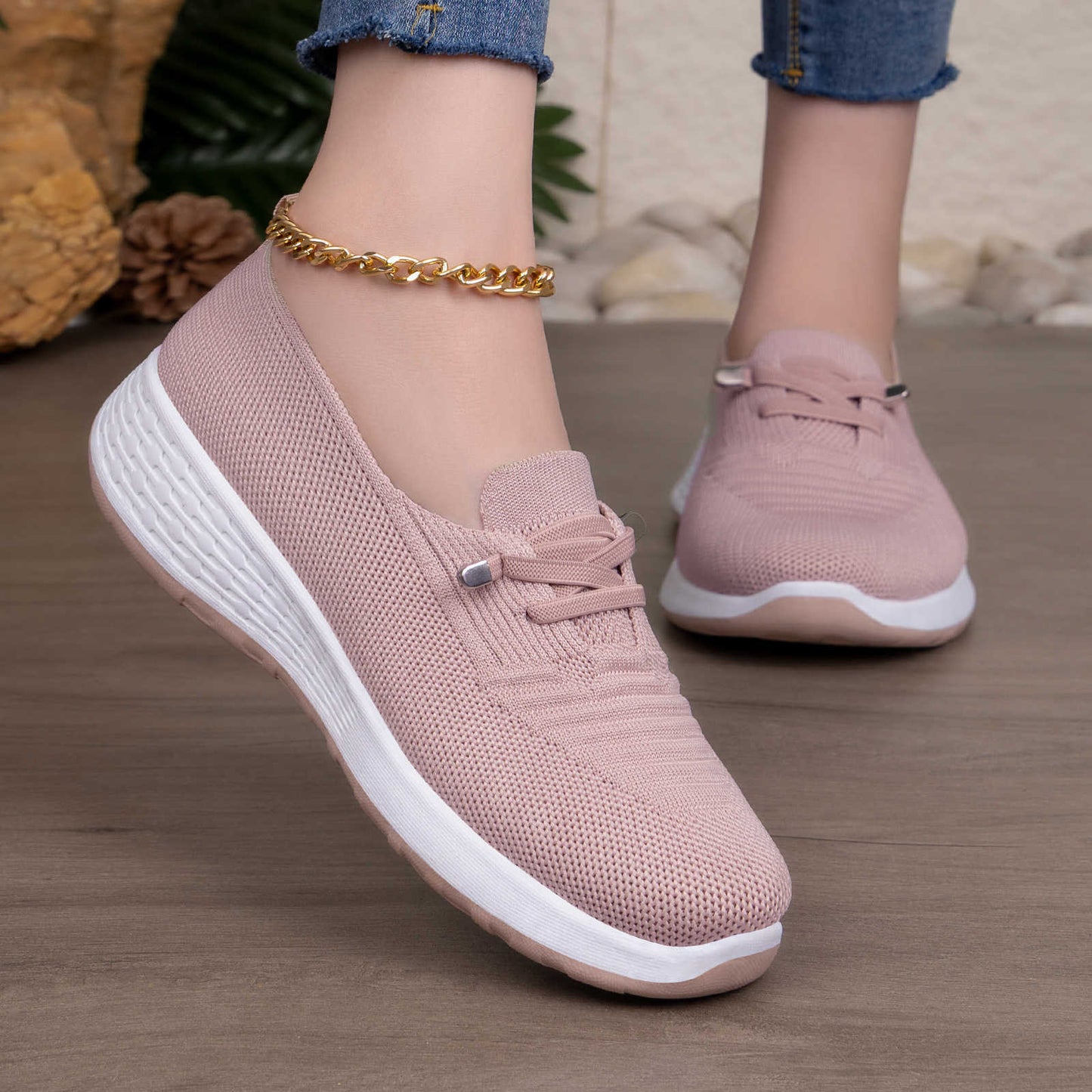 Damen Sneaker Bequem Elastisch Sportschuhe Frauen - BerlinGlamour