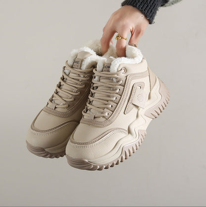 Damen Sneaker Warmgefüttert Rutschfest Winter Schuhe - BerlinGlamour