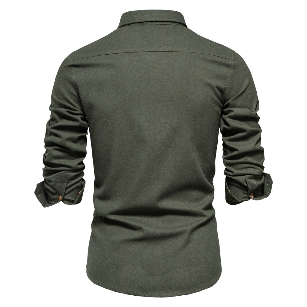 Herren Hemd aus Baumwolle mit Brusttasche Elegant