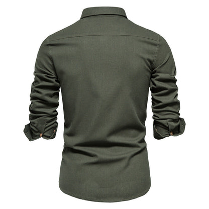 Herren Hemd aus Baumwolle mit Brusttasche Elegant