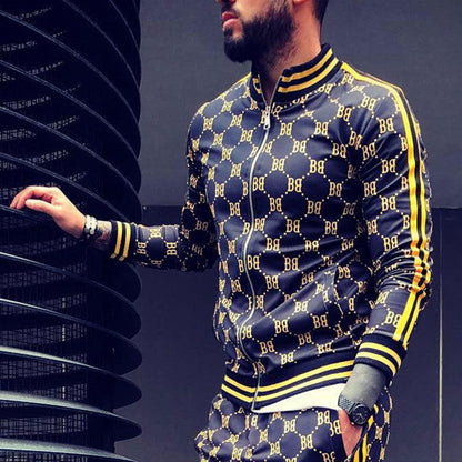 Herren Tracksuit Sportlich mit Grafikdruck Modern