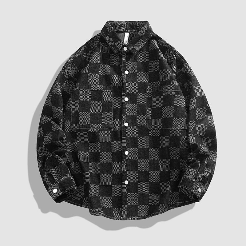 Herren Karohemdjacke Mit Brusttaschen Übergröße