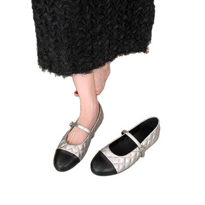 Damen Ballerinas Elegante Riemen Schuhe Glitzer