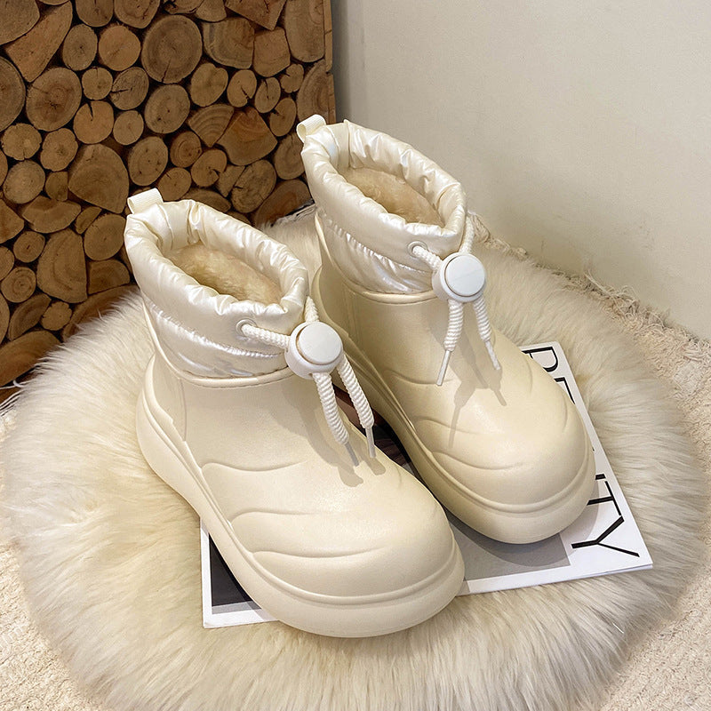Damen Winterstiefel Warm Wasserdicht Mit Weichem Innenfutter
