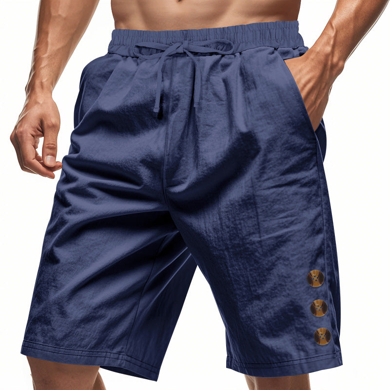 Herren Strandshorts atmungsaktiv mit elastischem Bund und Knöpfen