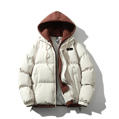Herren Winterjacke Pufferjacke Abnehmbar Innenfutter Warm