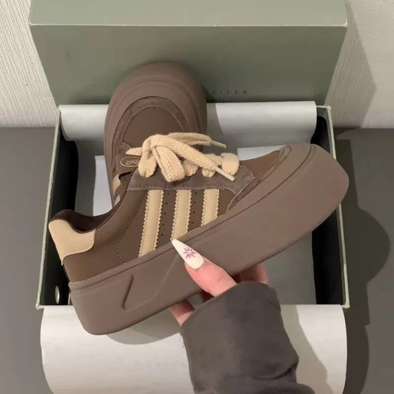 Damen Sneaker Hoch Plattform Extrahoch Mode