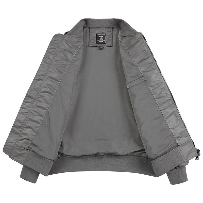 Herren Bomberjacke Modern mit Taschen und Fleece-Innenfutter
