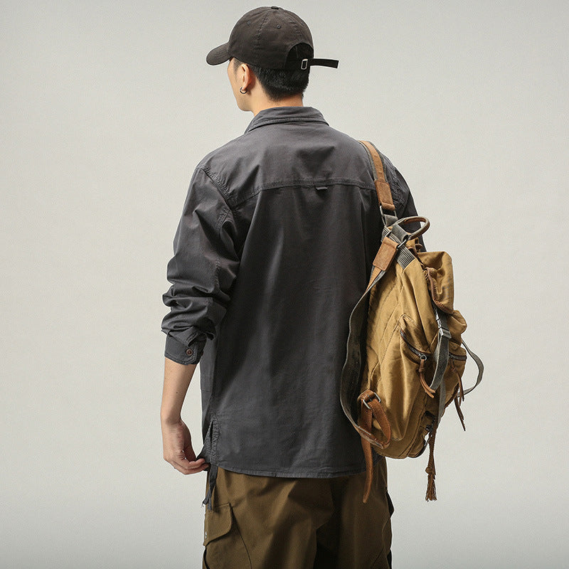 Herren Outdoor Jacke mit Taschen Praktisch Lässig