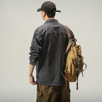 Herren Outdoor Jacke mit Taschen Praktisch Lässig