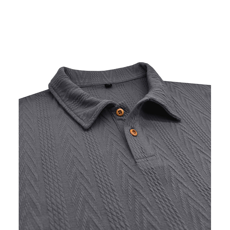 Herren Poloshirt Kurzarm Strukturiert Modern Berlin Style