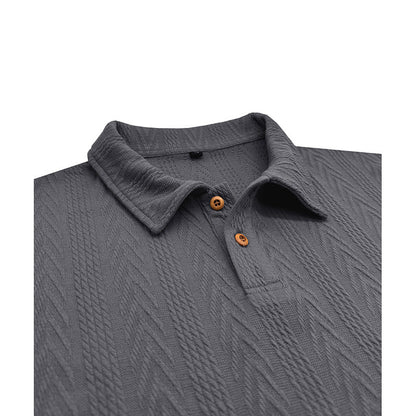 Herren Poloshirt Kurzarm Strukturiert Modern Berlin Style