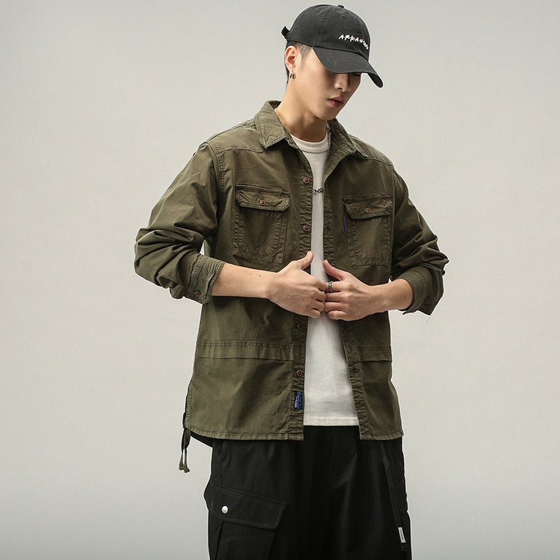 Herren Outdoor Jacke mit Taschen Praktisch Lässig