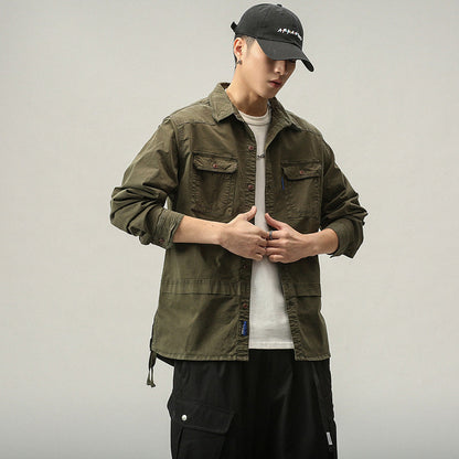 Herren Outdoor Jacke mit Taschen Praktisch Lässig