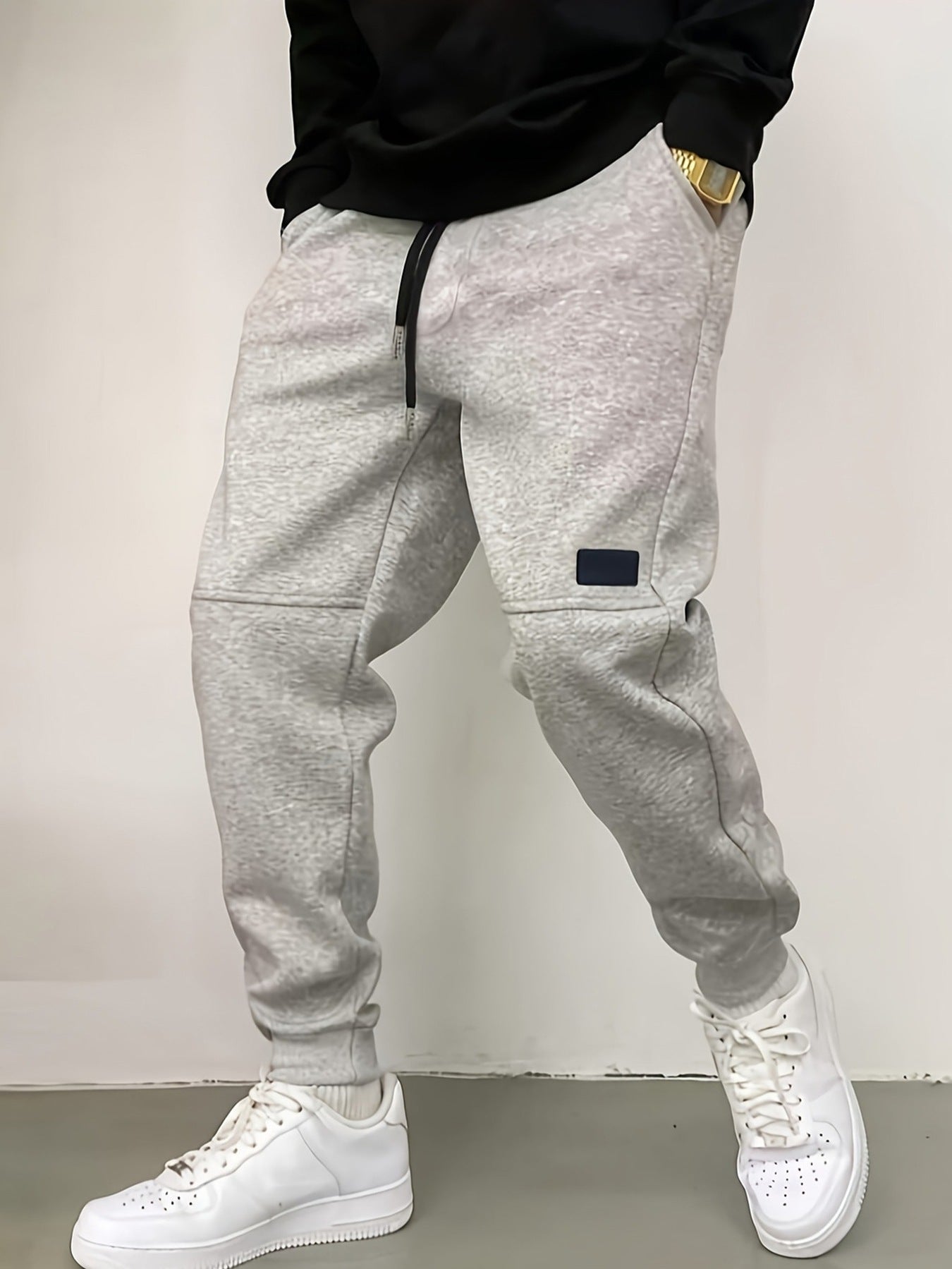 Herren Sweatpants Moderne Reißverschlusstaschen Sportlich