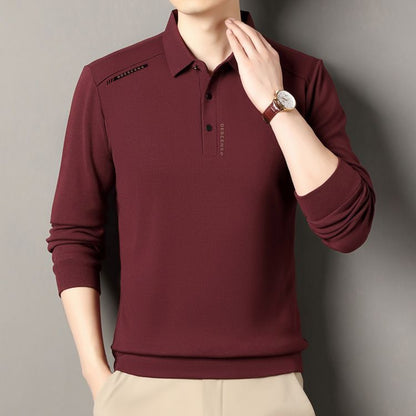 Herren Polo-Shirt Langarm Modern Sportlich Qualität