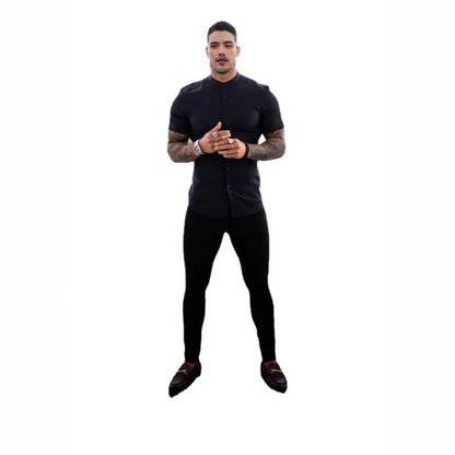 Herren Slim Fit Hosen Elastisch Mit Taschen Modern