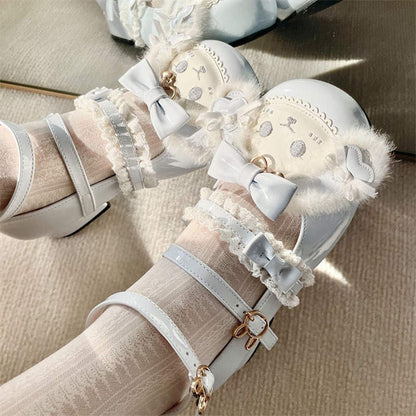 Damen Clogs mit Schleife Weiches Innenfutter Modisch
