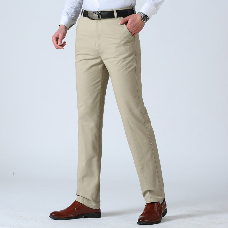 Herren Chino-Hose Klassisch Slim Fit Beige