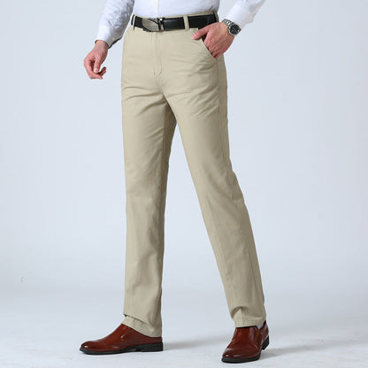 Herren Chino-Hose Klassisch Slim Fit Beige