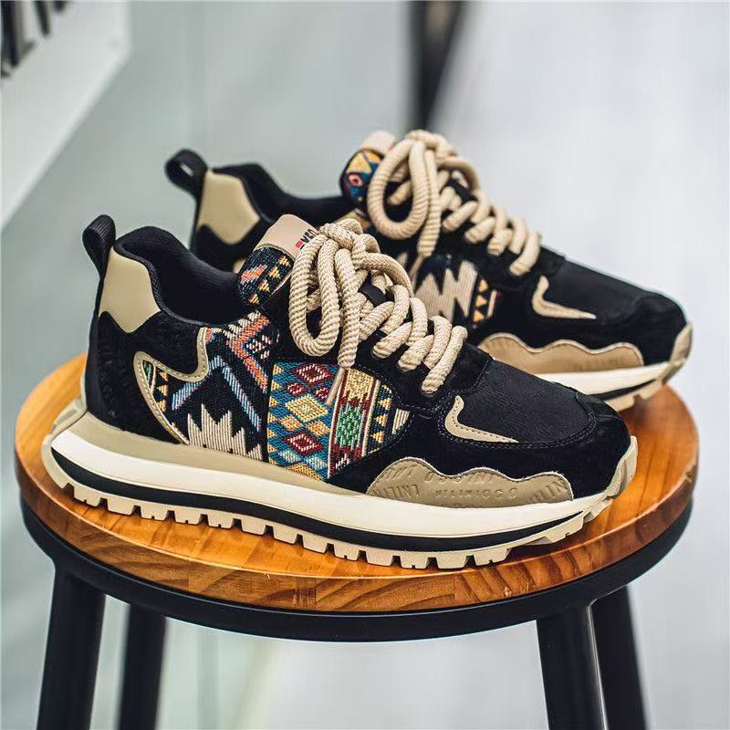 Damen Sneaker Sportlich Geometrisches Design