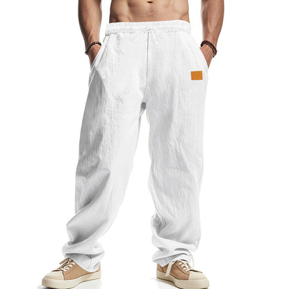 Moderne Leinenhose mit verstellbarem Kordelzug und praktischen Seitentaschen BerlinGlamour