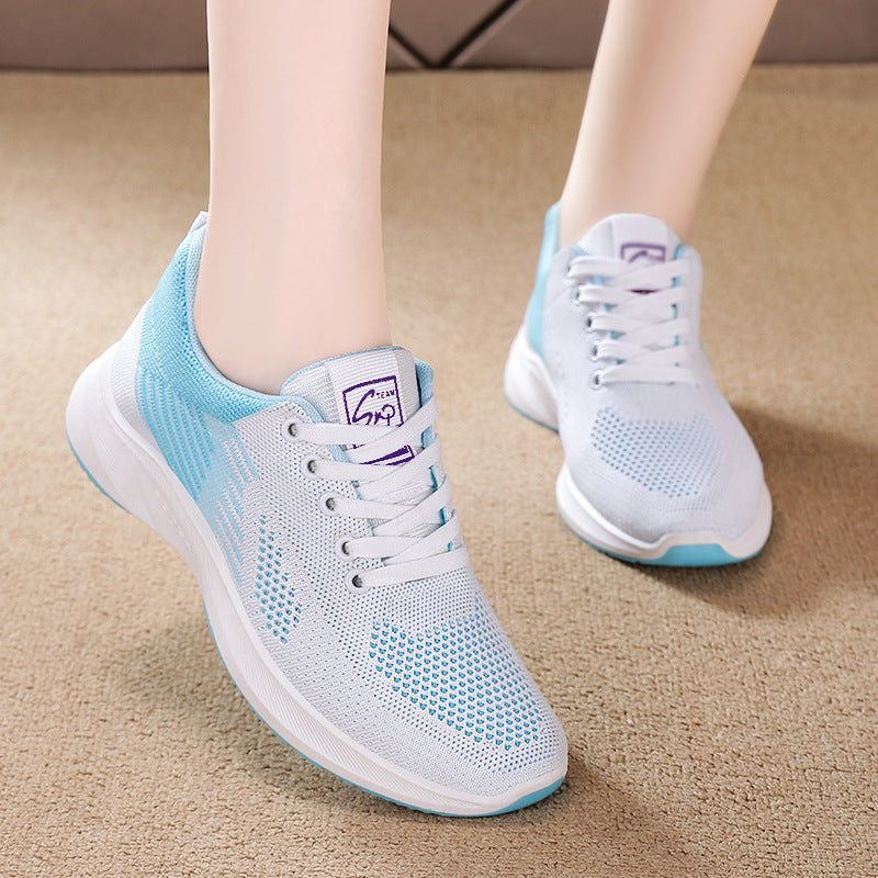 Damen Laufschuhe Leicht Atmungsaktiv Strickdesign Sportschuhe - BerlinGlamour