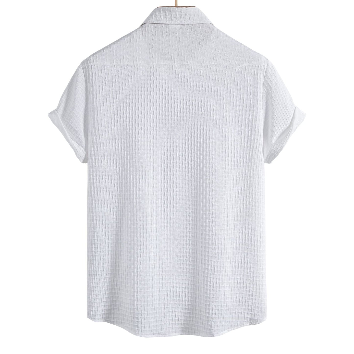 Herren Kurzarmhemd Atmungsaktiv Elegant Modern