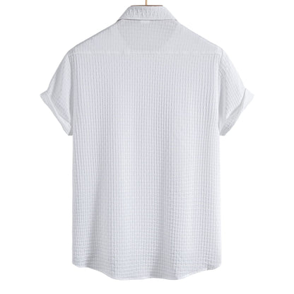 Herren Kurzarmhemd Atmungsaktiv Elegant Modern
