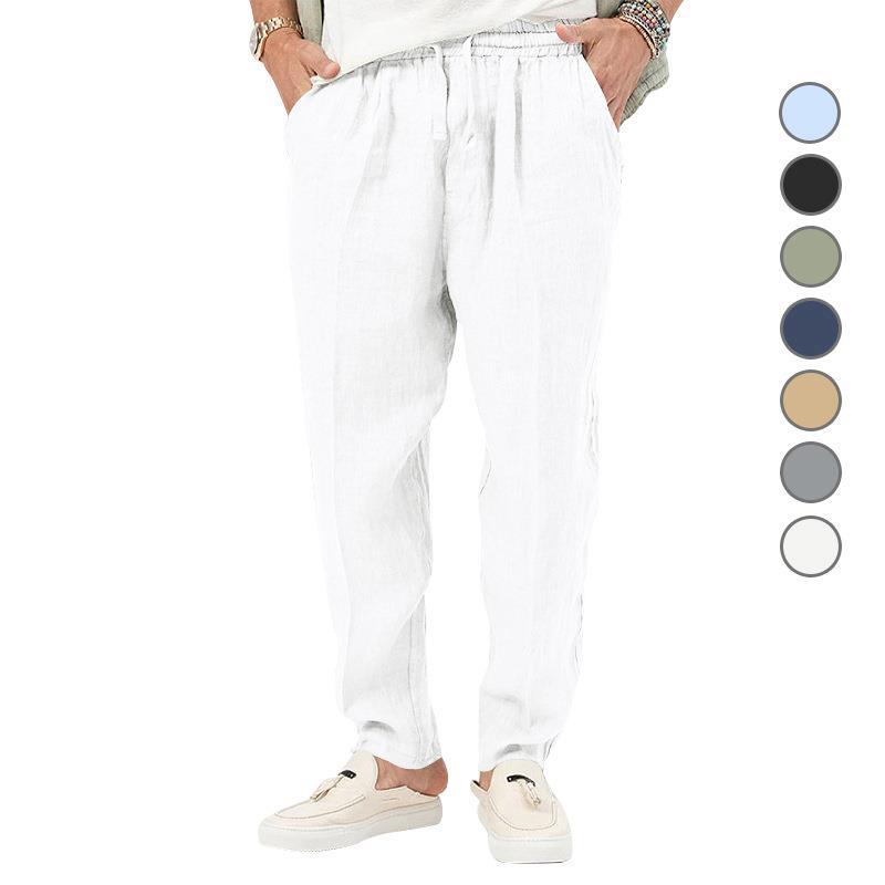Bequeme Leinenhose Herren Sommerhose Leicht