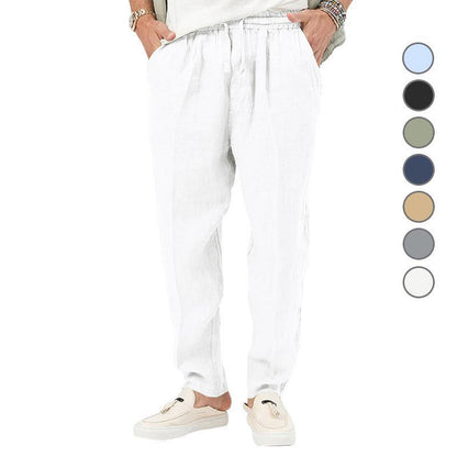 Bequeme Leinenhose Herren Sommerhose Leicht