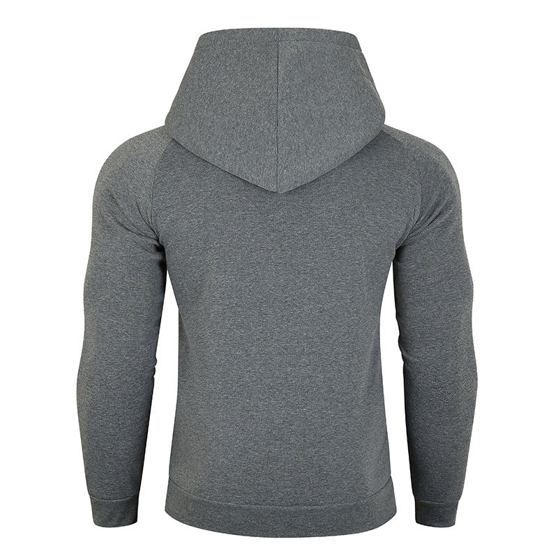 Herren Kapuzenpullover Asymmetrisch Reißverschluss Hochkragen Modern