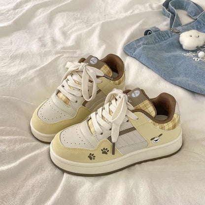 Damen Sneaker Sportlich Tiermuster Trendy Schuhe