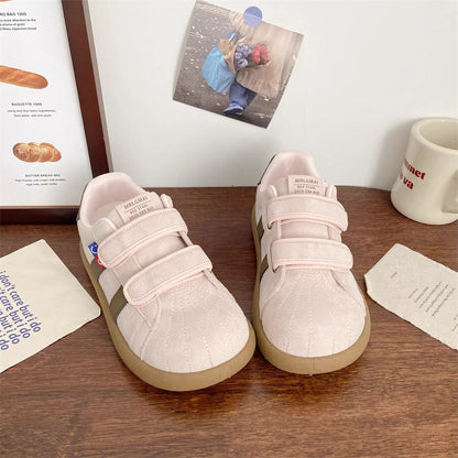 Damen Sneaker Flauschig Weich mit Klettverschluss