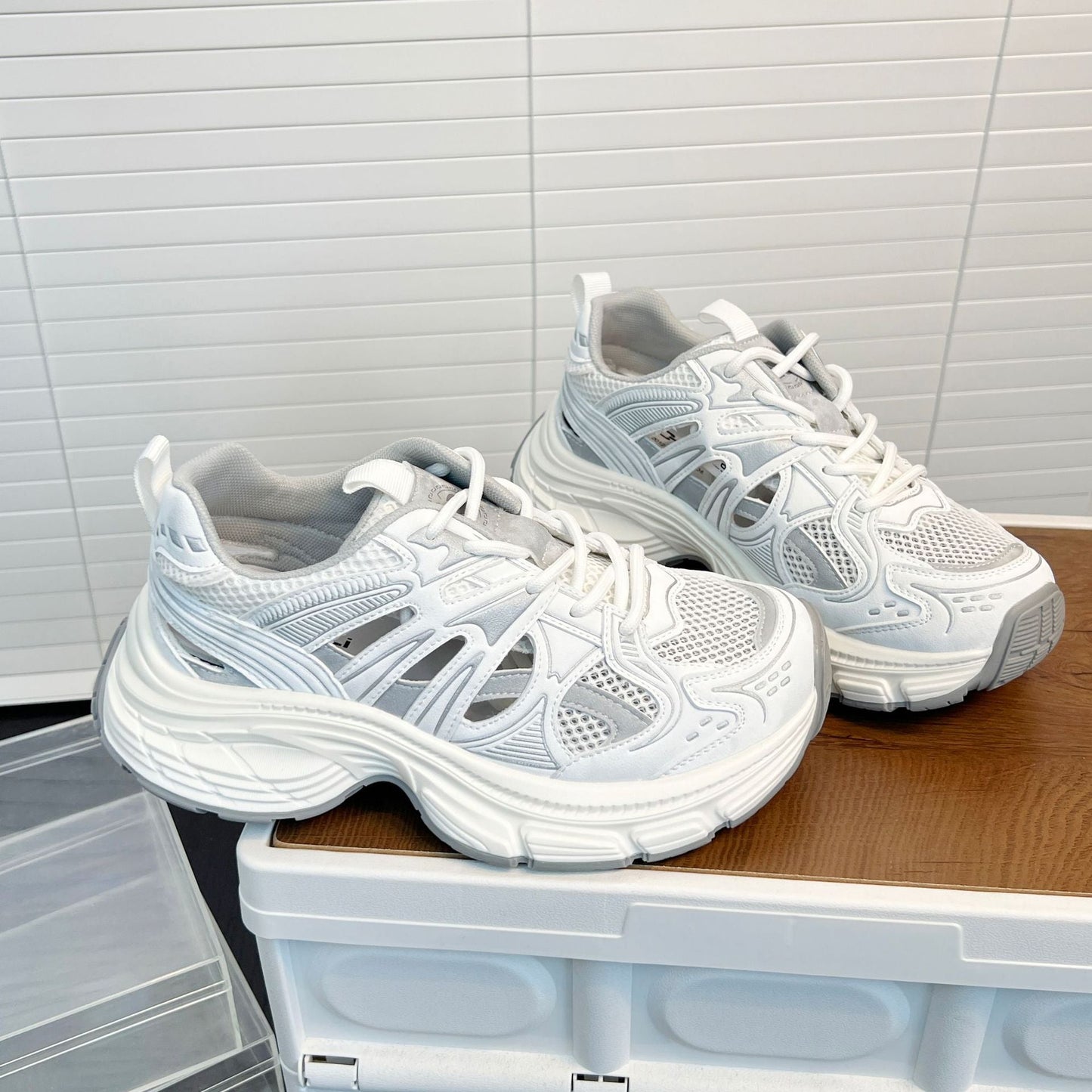 Damen Sneaker Komfortabel Luftpolstersystem Moderne Schuhe
