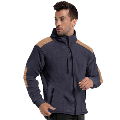 Herren Fleecejacke Warm mit Reißverschlusstaschen Funktionell