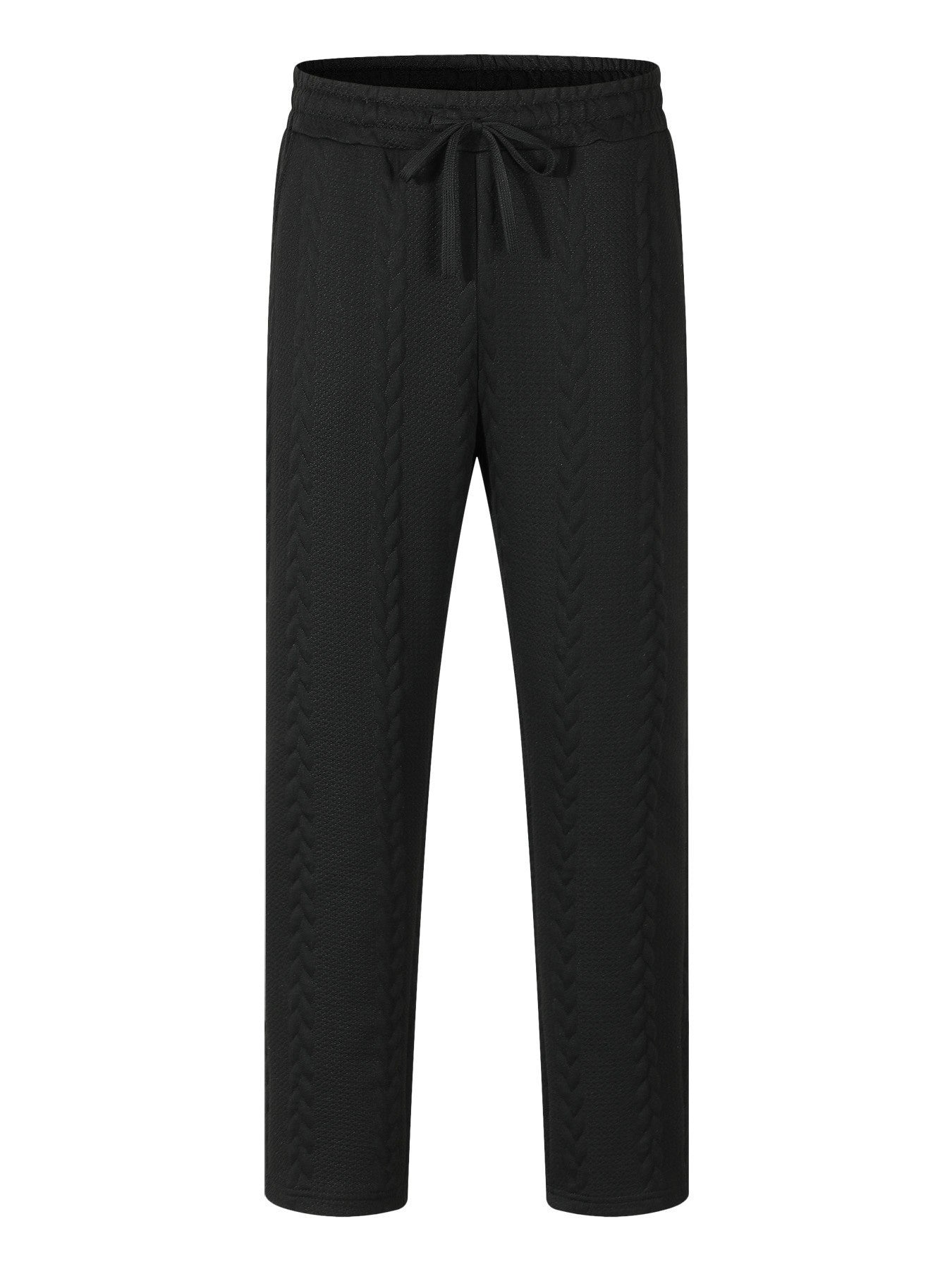 Herren Jogginghose Stretch mit Kordelzug und Struktur Optik