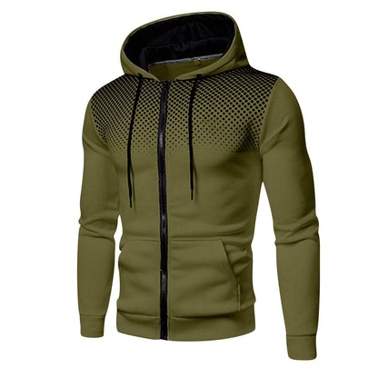 Herren Hoodie Sportlich Atmungsaktiv Netzstruktur