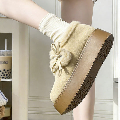 Damen Slipper Weich Flauschig Warm mit Riemchen